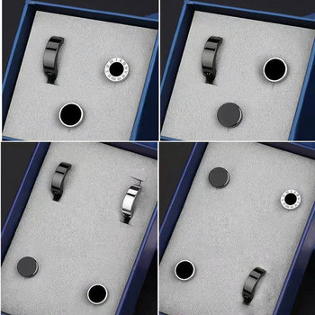 Μονά ανδρικά σκουλαρίκια από τιτάνιο ατσάλι με μαγνητικό κλείσιμο