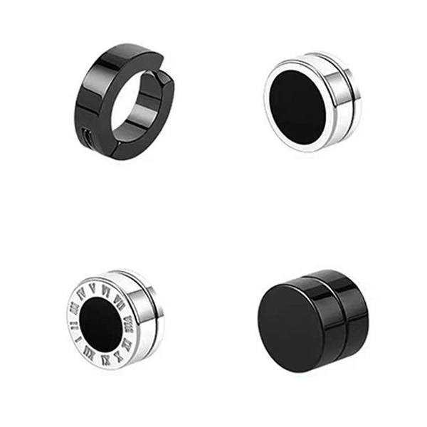 Μονά ανδρικά σκουλαρίκια από τιτάνιο ατσάλι με μαγνητικό κλείσιμο