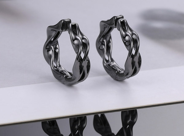 Vīriešu apaļi piespraužami auskari