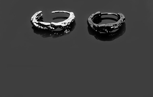 Ανδρικά σκουλαρίκια σε δύο χρώματα