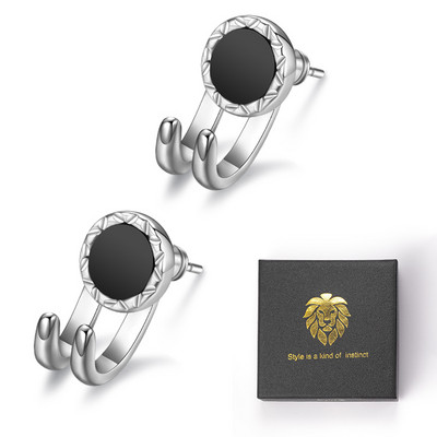 Ανδρικά σκουλαρίκια με πέτρα
