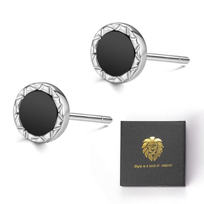 Ανδρικά σκουλαρίκια με πέτρα