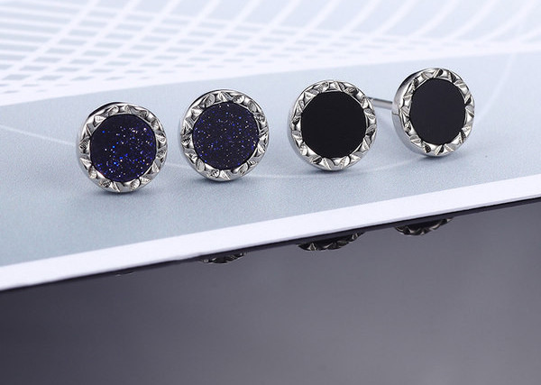 Muške naušnice s jednim kamenom