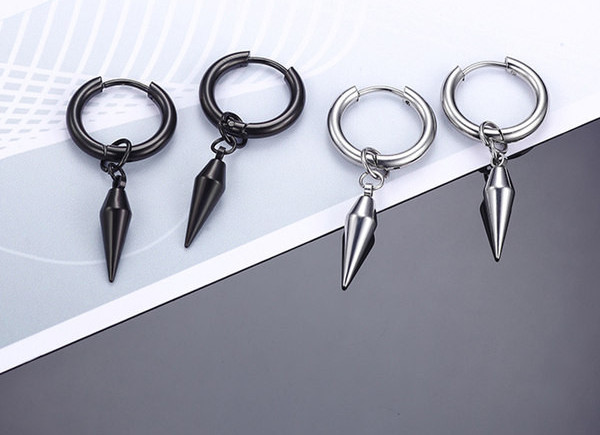 Jauna modeļa vīriešu auskari ar kulonu