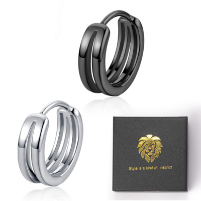 Muške karike naušnice u dvije boje