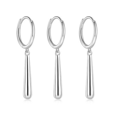 Tērauda vīriešu auskari sudraba un zelta krāsā