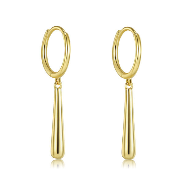 Tērauda vīriešu auskari sudraba un zelta krāsā