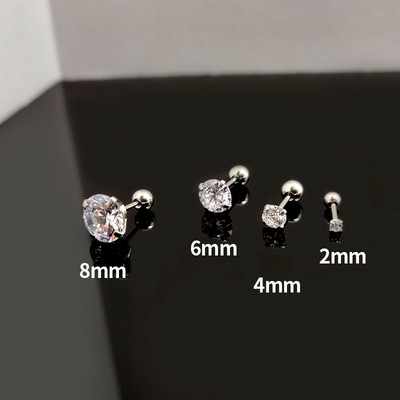 Moderni vīriešu auskari ar dekoratīviem akmeņiem, vairāki modeļi