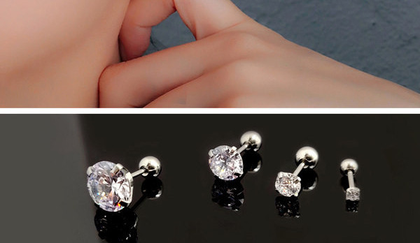 Moderni vīriešu auskari ar dekoratīviem akmeņiem, vairāki modeļi