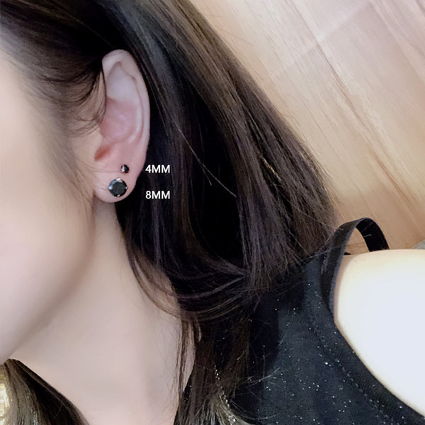 Moderni vīriešu auskari ar dekoratīviem akmeņiem, vairāki modeļi