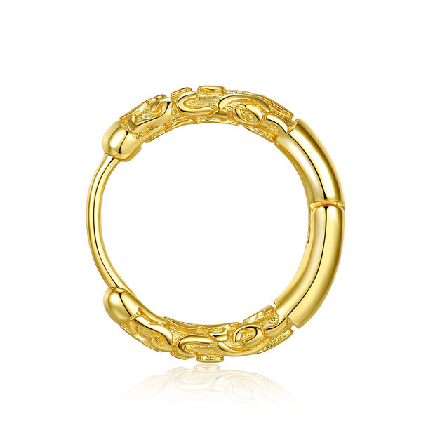 Férfi karika fülbevaló - arany és ezüst színben