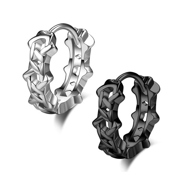 Férfi titán acél fülbevaló