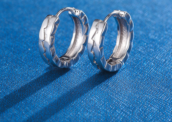 Férfi fülbevaló gyűrű két színben