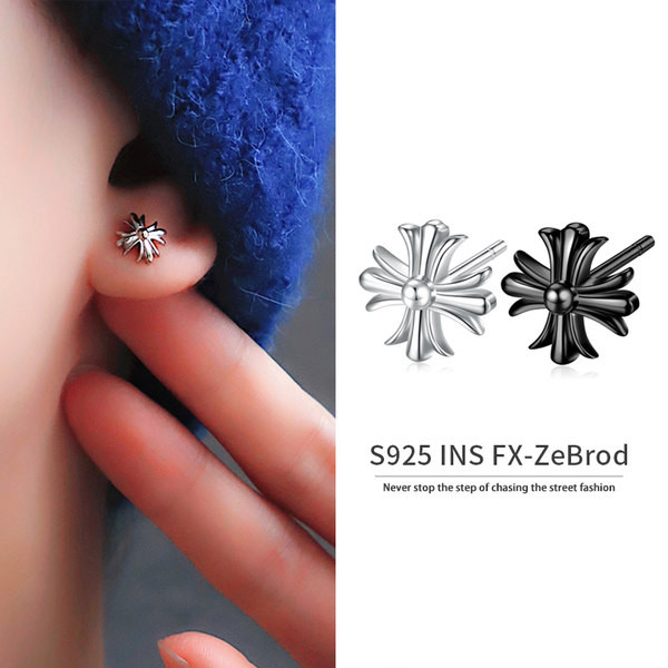 Ikdienas krusta auskari vīriešiem