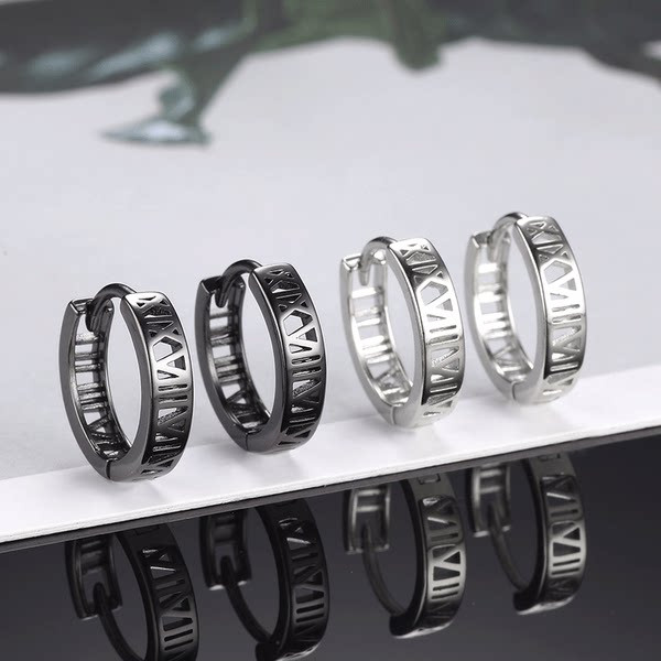 ανδρικά σκουλαρίκια σε σκούρα και ανοιχτά χρώματα