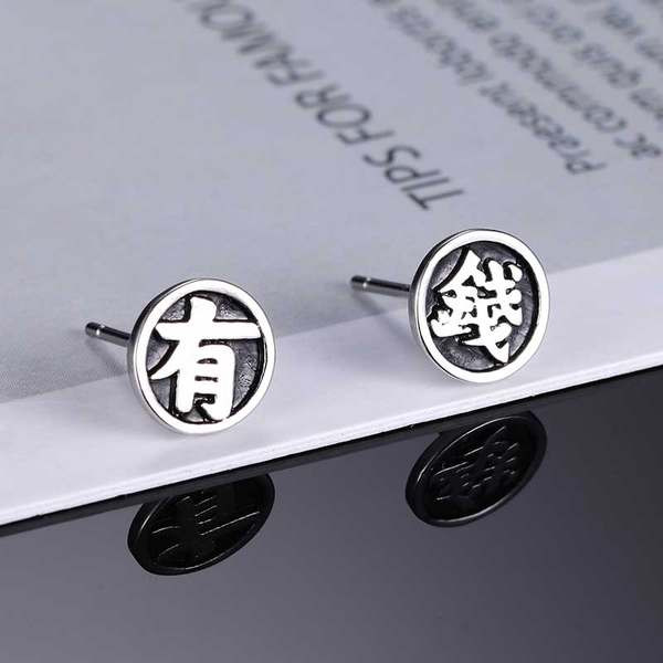 Jauna modeļa apaļie auskari vīriešiem