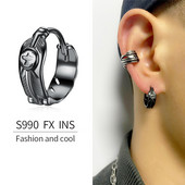 Ανδρικά σκουλαρίκια casual μοντέλο με στάμπα