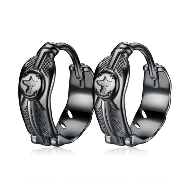 Ανδρικά σκουλαρίκια casual μοντέλο με στάμπα