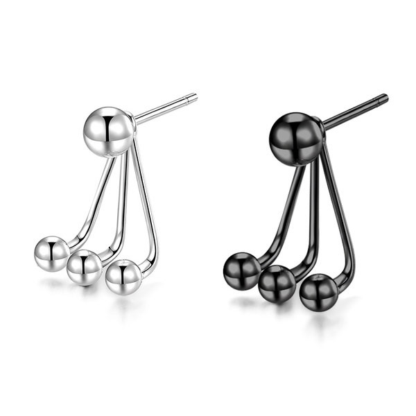 Vīriešu tērauda auskari divās krāsās