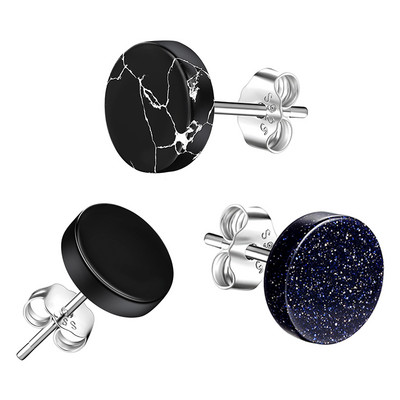 Apaļi vīriešu auskari