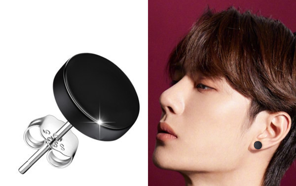 Apaļi vīriešu auskari