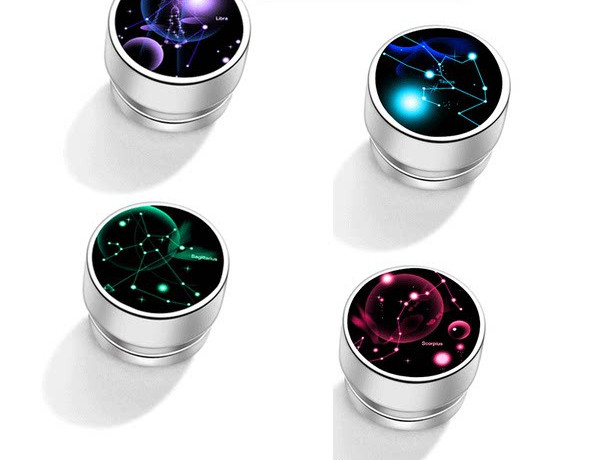 Muške naušnice u raznim bojama