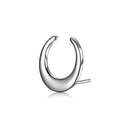 Moderne muške naušnice u srebrnoj boji