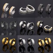 Ανδρικά στρογγυλά σκουλαρίκια σε διάφορα χρώματα