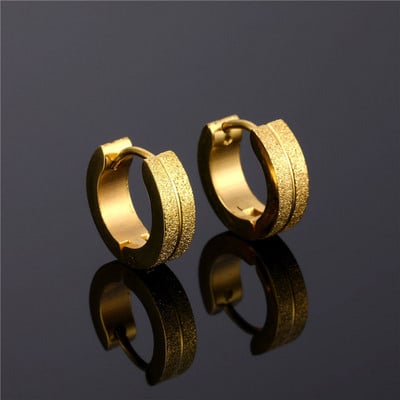 Ανδρικά στρογγυλά σκουλαρίκια σε διάφορα χρώματα