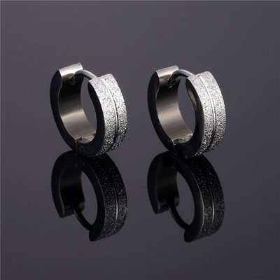 Ανδρικά στρογγυλά σκουλαρίκια σε διάφορα χρώματα