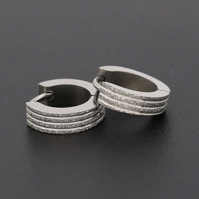 Ανδρικά στρογγυλά σκουλαρίκια σε διάφορα χρώματα