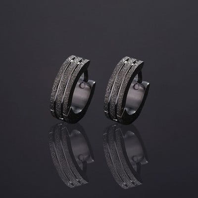 Ανδρικά στρογγυλά σκουλαρίκια σε διάφορα χρώματα