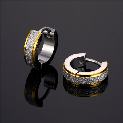 Ανδρικά στρογγυλά σκουλαρίκια σε διάφορα χρώματα