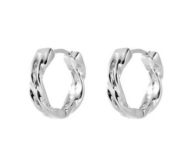 Sudraba auskari ar apaļu formu