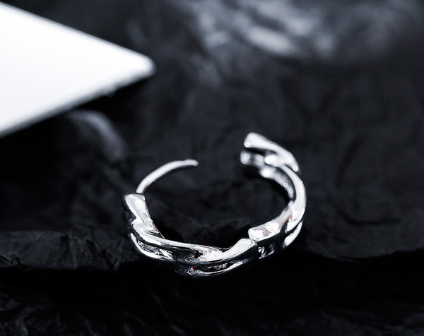 Sudraba auskari ar apaļu formu