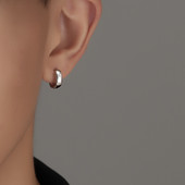 Ανδρικά στρογγυλά σκουλαρίκια casual μοντέλο