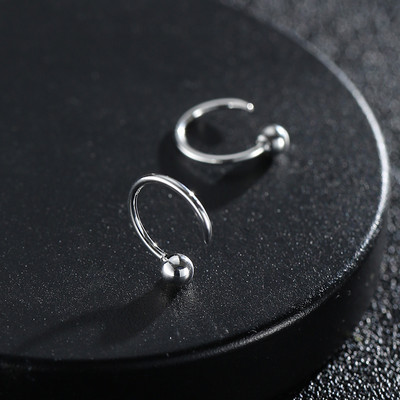 Muške naušnice u srebrnoj boji - dva modela