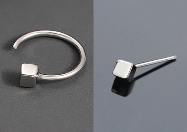 Ležerne muške naušnice s nitnama