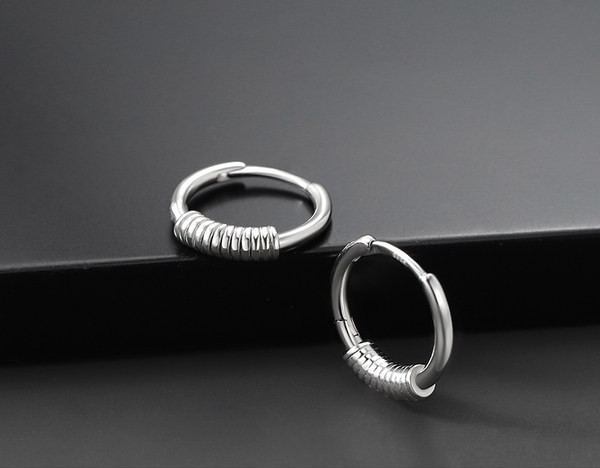 Καθημερινά ανδρικά σκουλαρίκια 1 ή 2 τεμάχια σε σετ