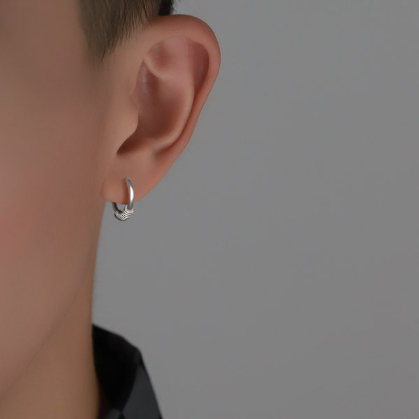 Καθημερινά ανδρικά σκουλαρίκια 1 ή 2 τεμάχια σε σετ