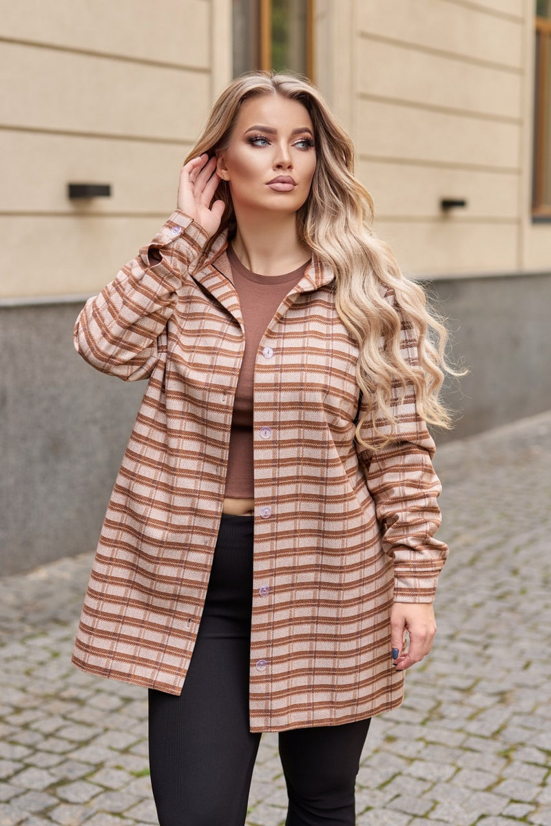 Карирана връхна риза