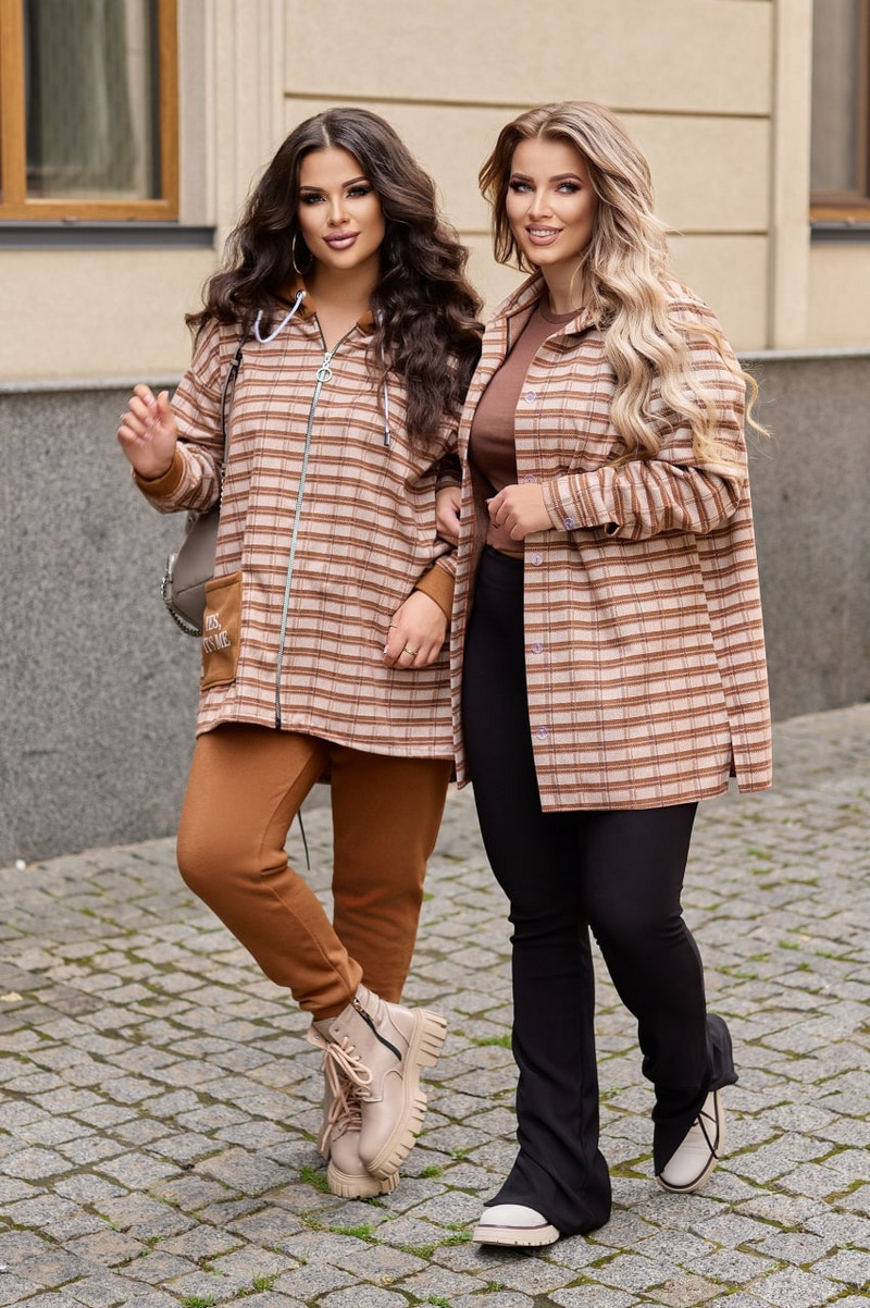 Карирана връхна риза