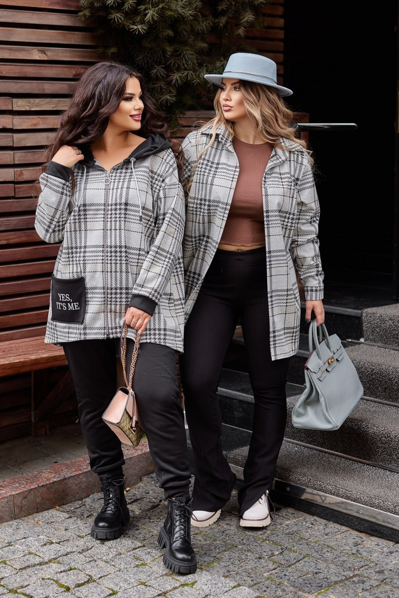 Карирана връхна риза