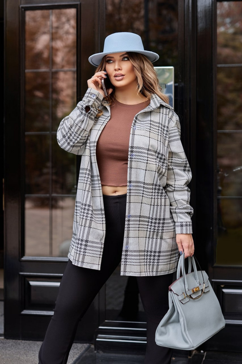 Карирана връхна риза