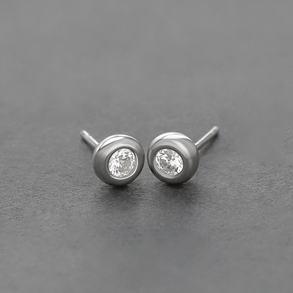 Ανδρικά σκουλαρίκια με διακοσμητική πέτρα