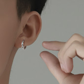 Sudraba auskari ar apaļu formu