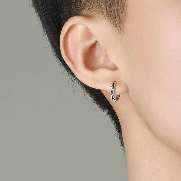 Sudraba auskari ar apaļu formu