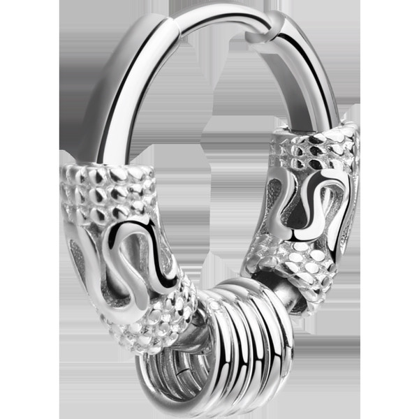 Vīriešu retro auskaru apaļš modelis