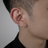 Férfi fülbevaló alkalmi csillag alakú modell