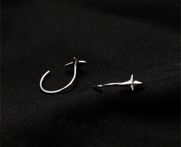 Férfi fülbevaló alkalmi csillag alakú modell